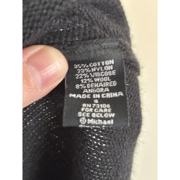 Vintage Michael Simon Sweater Womens‎ Small Holiday Snowflake Ski Wool Angora - Picture 4 of 6